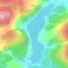Mapa topográfico Lussa Loch, altitude, relevo