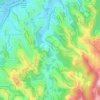 Mapa topográfico Ducha de Prata, altitude, relevo