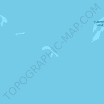 Mapa topográfico Alaska Island, altitude, relevo
