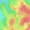 Mapa topográfico La Pisserotte, altitude, relevo