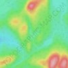 Mapa topográfico Lac Culotte, altitude, relevo