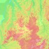 Mapa topográfico Rio Acari, altitude, relevo