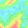 Mapa topográfico Jardim das Orquídeas, altitude, relevo