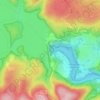 Mapa topográfico Rurtalsperre Schwammenauel, altitude, relevo
