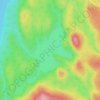 Mapa topográfico Lac François-Xavier, altitude, relevo