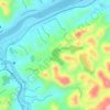 Mapa topográfico Horto Florestal, altitude, relevo