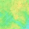 Mapa topográfico Praça da Gentilândia, altitude, relevo