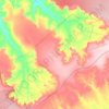 Mapa topográfico Serra das Confusões, altitude, relevo