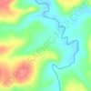 Mapa topográfico Aldeia Sucupira, altitude, relevo