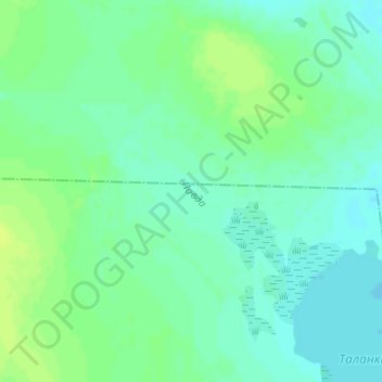Mapa topográfico Павда, altitude, relevo