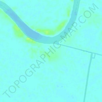 Mapa topográfico Seruyan River, altitude, relevo