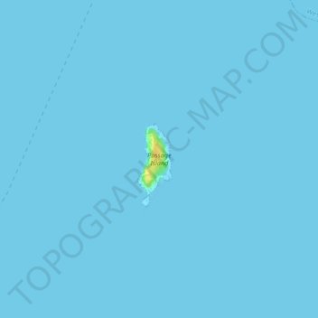 Mapa topográfico Passage Island, altitude, relevo