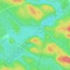 Mapa topográfico Lac Saint-Stanislas, altitude, relevo