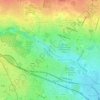 Mapa topográfico Griffith Park, altitude, relevo