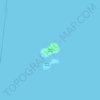 Mapa topográfico Cabog Islands, altitude, relevo