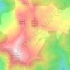 Mapa topográfico Dayara Bugyal, altitude, relevo