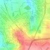 Mapa topográfico JK Nova Capital, altitude, relevo