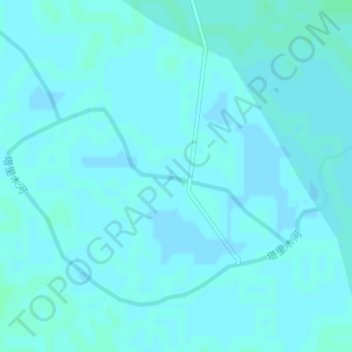 Mapa topográfico 塔里木河 Tarim تارىم دەرياسى, altitude, relevo