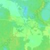 Mapa topográfico Заозерное, altitude, relevo