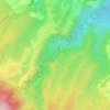 Mapa topográfico La Lézarde, altitude, relevo
