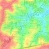 Mapa topográfico Jardim dos Estados, altitude, relevo