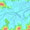 Mapa topográfico Rio Itapocu, altitude, relevo