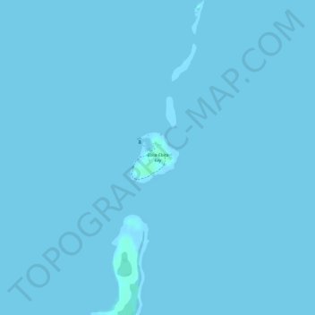 Mapa topográfico Boca Chita Key, altitude, relevo