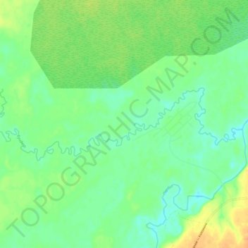 Mapa topográfico Бундюр, altitude, relevo