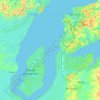 Mapa topográfico Rio Mearim, altitude, relevo