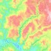 Mapa topográfico Rio la Plata, altitude, relevo