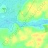Mapa topográfico Rio Guadiana, altitude, relevo