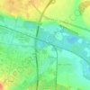 Mapa topográfico Le Thérain, altitude, relevo