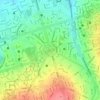 Mapa topográfico Praça Cívica, altitude, relevo