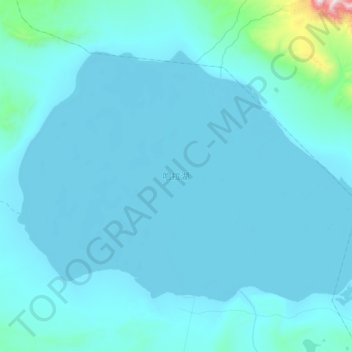Mapa topográfico 哈拉湖, altitude, relevo