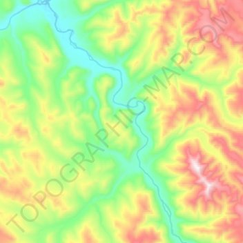 Mapa topográfico Нечера, altitude, relevo