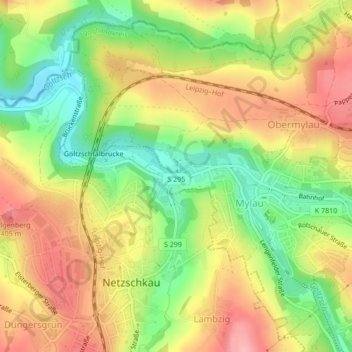 Mapa topográfico Limbach, altitude, relevo