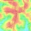 Mapa topográfico Praça Maurício Cardoso, altitude, relevo