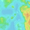 Mapa topográfico Llanberris Island, altitude, relevo