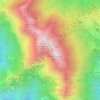 Mapa topográfico Resegone, altitude, relevo