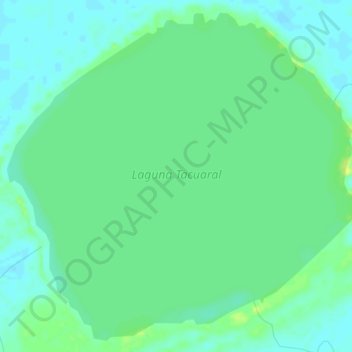 Mapa topográfico Laguna Tacuaral, altitude, relevo