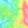 Mapa topográfico Jardim São Pedro, altitude, relevo
