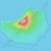 Mapa topográfico Pulau Krakatau, altitude, relevo