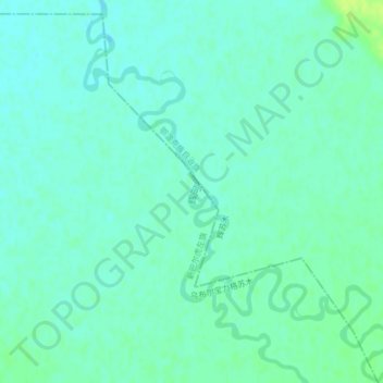 Mapa topográfico 辉河, altitude, relevo