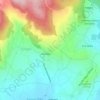 Mapa topográfico Agua Potável, altitude, relevo