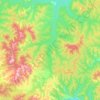 Mapa topográfico Уини, altitude, relevo