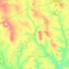 Mapa topográfico Riacho Serra Preta, altitude, relevo