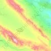 Mapa topográfico San Andreas Fault, altitude, relevo
