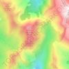 Mapa topográfico Lac de Bracca, altitude, relevo