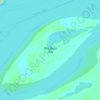 Mapa topográfico Ilha Beijo-Açu, altitude, relevo