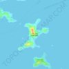 Mapa topográfico Great Saint James Island, altitude, relevo